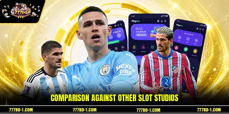 Comparison against other slot studios