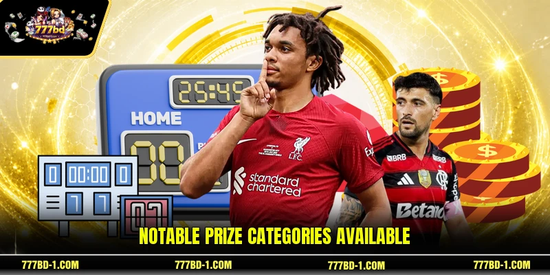 Notable prize categories available