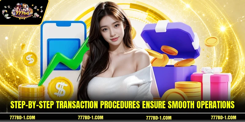 Step-by-step transaction procedures ensure smooth operations