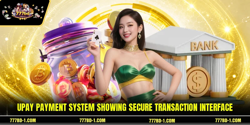 UPAY payment system showing secure transaction interface